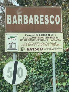 Barbaresco Ortsschild