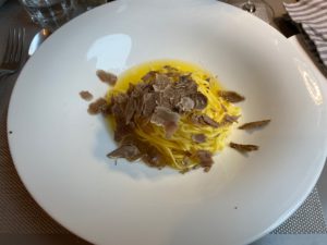 Tajarin Nudeln mit weissem Trüffel
