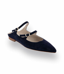 Vitty by Attica Mule blau Veloursleder